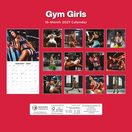 Red Robin Gym Girls Kalender 2027