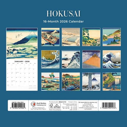 Red Robin Hokusai Kalender 2026