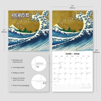 Red Robin Hokusai Kalender 2026