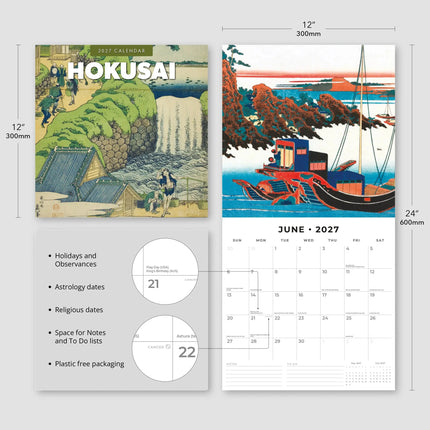 Red Robin Hokusai Kalender 2027
