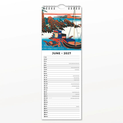 Red Robin Hokusai Slimline Kalender 2027