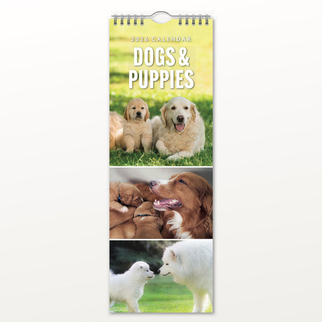 Red Robin Honden en Puppies Slimline Kalender 2026