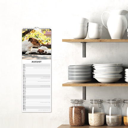 Red Robin Honden en Puppies Slimline Kalender 2027