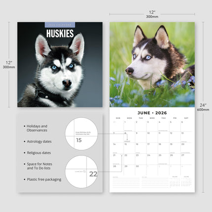 Red Robin Husky Kalender 2026