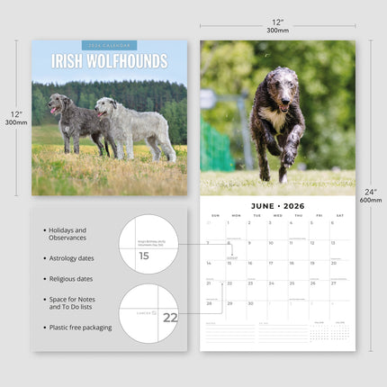 Red Robin Ierse Wolfshond Kalender 2026