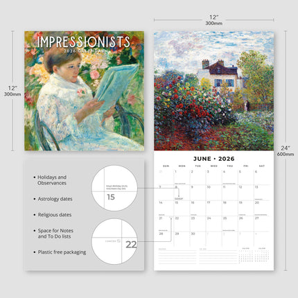 Red Robin Impressionists Kalender 2027