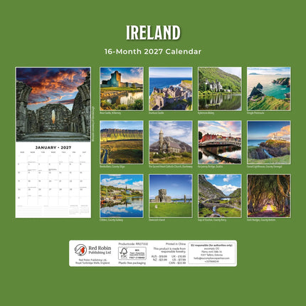Red Robin Ireland Kalender 2027