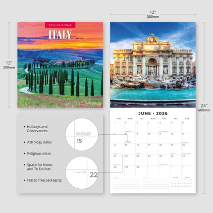Red Robin Italië Kalender 2026