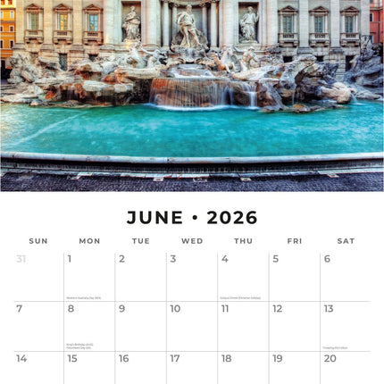 Red Robin Italië Kalender 2027