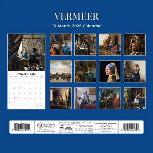 Red Robin Jan Vermeer Kalender 2026