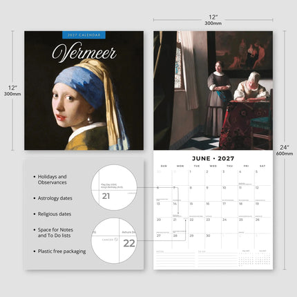 Red Robin Johannes Vermeer Kalender 2027