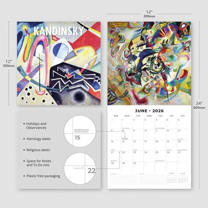 Red Robin Kandinsky Kalender 2026