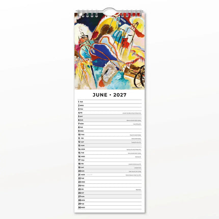 Red Robin Kandinsky Slimline Kalender 2027