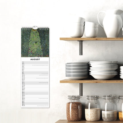 Red Robin Klimt Slimline Kalender 2026