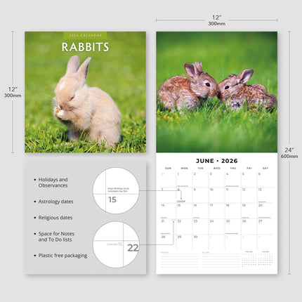 Red Robin Konijnen Kalender 2026