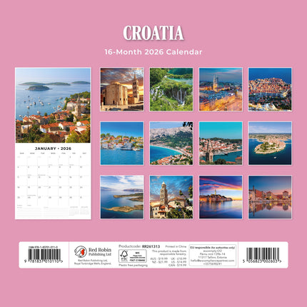 Red Robin Kroatië Kalender 2026