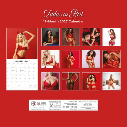 Red Robin Ladies in Red Kalender 2027