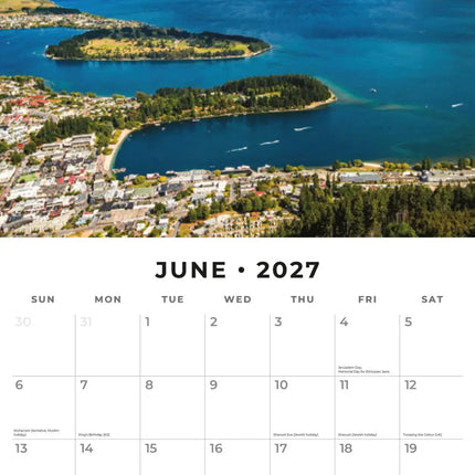 Red Robin Lakes Kalender 2027