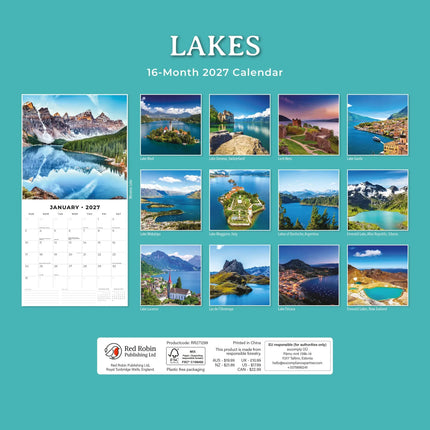 Red Robin Lakes Kalender 2027