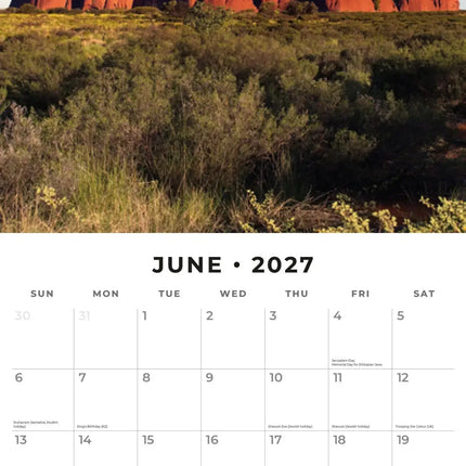 Red Robin Landmarks of Australia Kalender 2027
