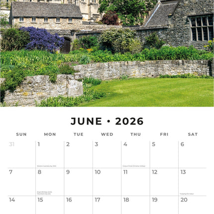 Red Robin Landmarks of Britain Kalender 2026