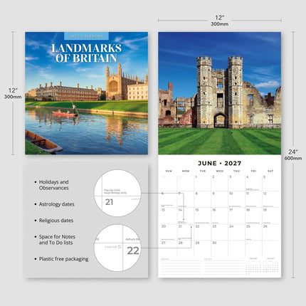 Red Robin Landmarks of Britain Kalender 2027