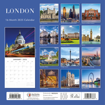 Red Robin London Kalender 2025