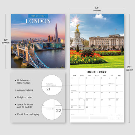 Red Robin London Kalender 2027