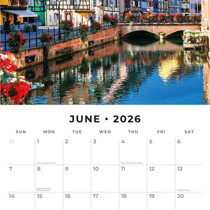 Red Robin Medieval Towns Kalender 2026