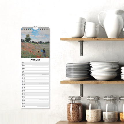Red Robin Monet Slimline Kalender 2026