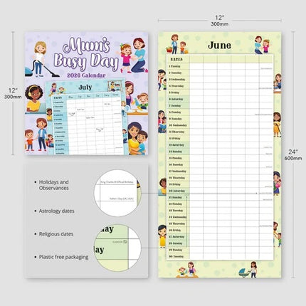 Red Robin Mum's Busy Day Kalender 2026