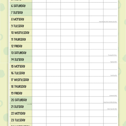 Red Robin Mums Organiser 2027