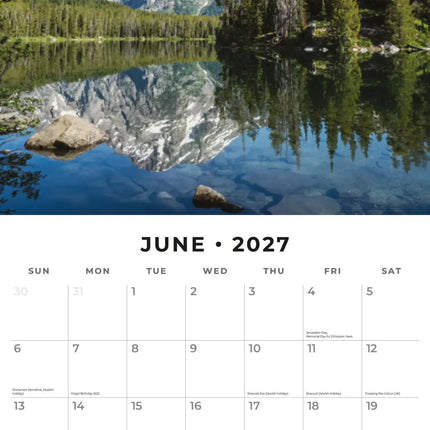 Red Robin National Parks of America Kalender 2027