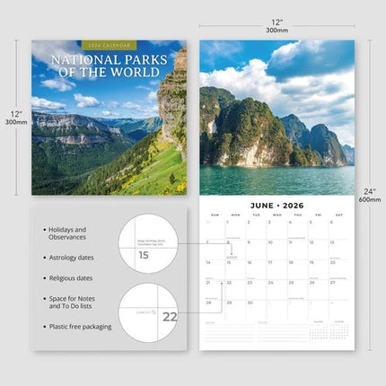 Red Robin National Parks of the World Kalender 2026