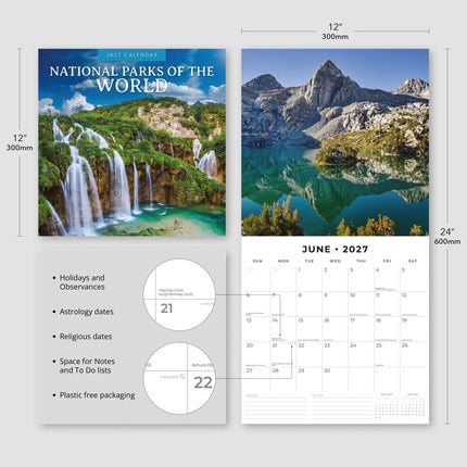 Red Robin National Parks of the World Kalender 2027