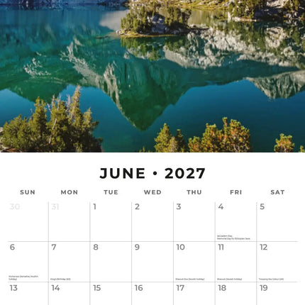 Red Robin National Parks of the World Kalender 2027