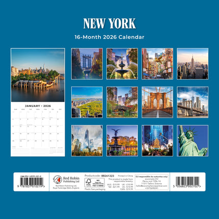 Red Robin New York Kalender 2026