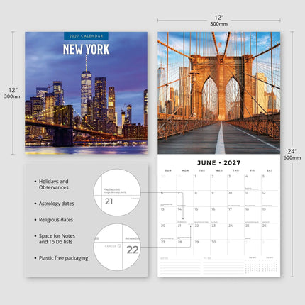 Red Robin New York Kalender 2027