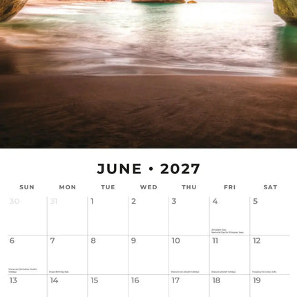 Red Robin Nieuw Zeeland Kalender 2027