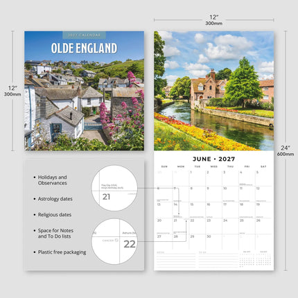 Red Robin Olde England Kalender 2027
