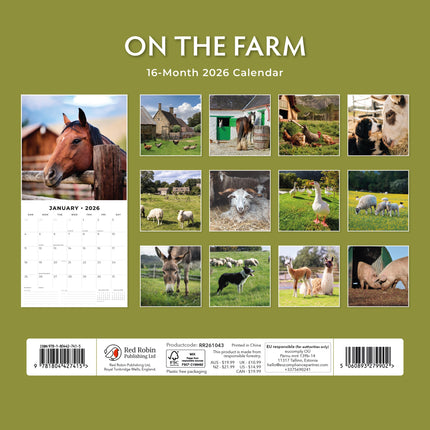 Red Robin On The Farm Kalender 2026