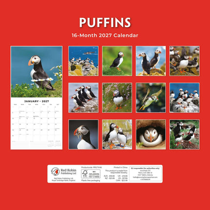 Red Robin Papegaaiduiker Kalender 2027