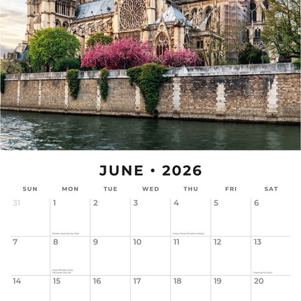 Red Robin Parijs Kalender 2027