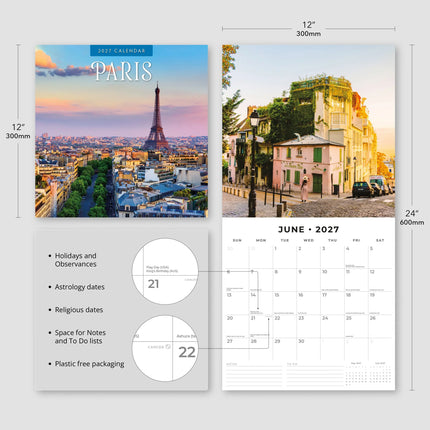 Red Robin Parijs Kalender 2027