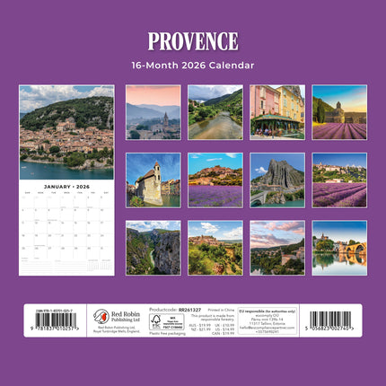 Red Robin Provence Kalender 2026