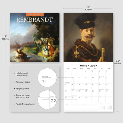 Red Robin Rembrandt Kalender 2027
