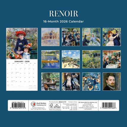 Red Robin Renoir Kalender 2026