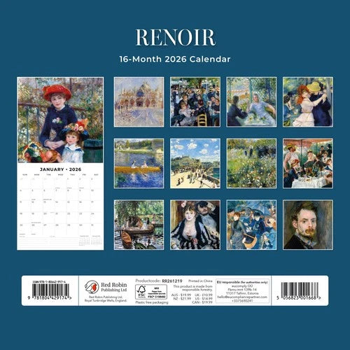 Red Robin Renoir Kalender 2026