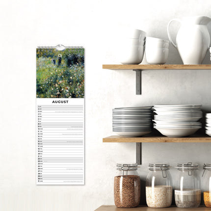 Red Robin Renoir Slimline Kalender 2026