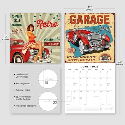 Red Robin Retro Kalender 2026